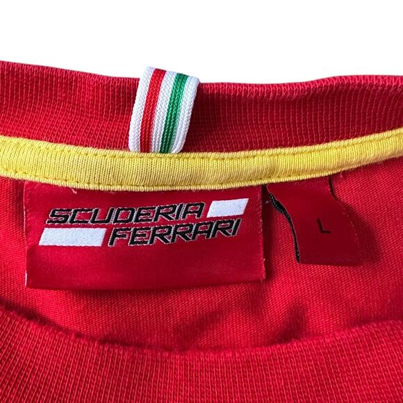 Stichd Scuderia Ferrari Race Team Charles Leclerc #16 T-Shirt Men's Large Red - Picture 7 of 12